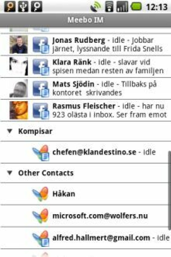101 appar: Kompis-koll med Android