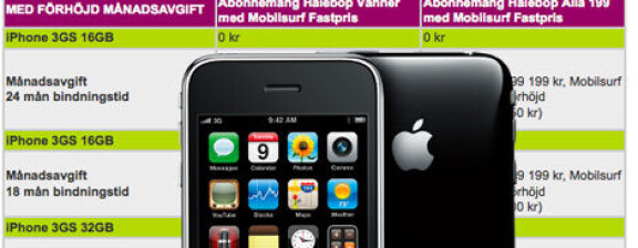 Iphone 3GS har börjat säljas - hos Halebop även med kontantkort