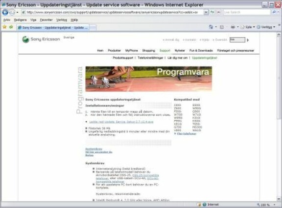 Så uppdaterar du din Sony Ericsson-mobil