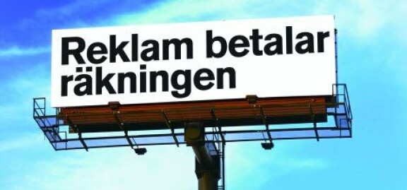 Reklam betalar räkningen