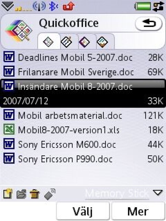 Första veckan med Sony Ericsson P1