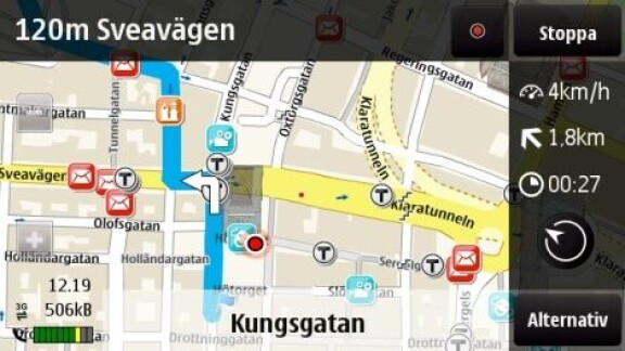 Test: Nya Ovi Maps på Nokia N97 mini