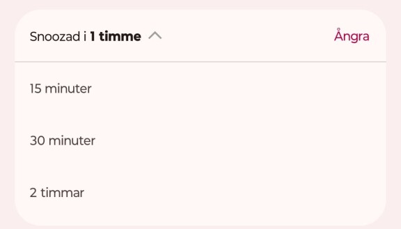 Tips: Snooza aviseringar i Android