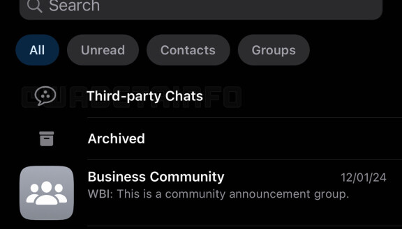 Whatsapp gör sig redo för tredjepartschattar