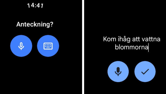Tips till Galaxy Watch och andra klockor med Wear OS: Anteckningar och checklistor på armen