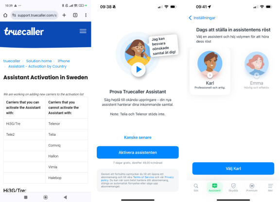 Saknar stöd för de flesta operatörerna och finns ännu inte i Sverige