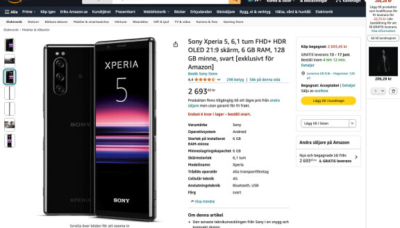 Amazon i Sverige börjar sälja begagnade mobiler och tillbehör