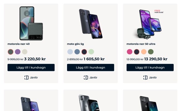 Vikbar mobil för 3200 kr – Motorola har stor sommar-rea