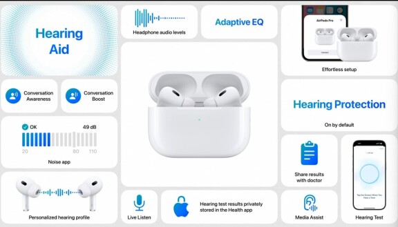 Hörselskydd, hörseltest och hörapparat: Airpods Pro får nya funktioner