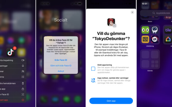 Tips till Iphone med Ios 18: Lås och göm appar så bara du ser