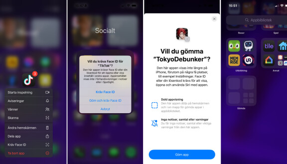 Tips till Iphone med Ios 18: Lås och göm appar så bara du ser