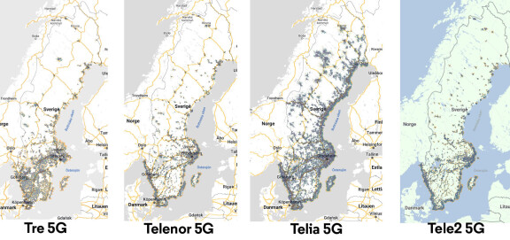 Svenska operatörernas 5G-nät – så skiljer de sig åt