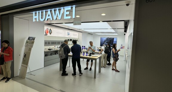 Huawei-butik i Hongkong
