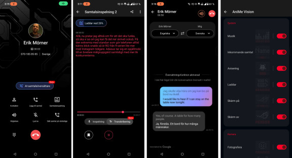 Samtalsinspelning, översättning och spel i extraskärmen på baksidan. Men inte mer än två utlovade systemuppdateringar av Android.