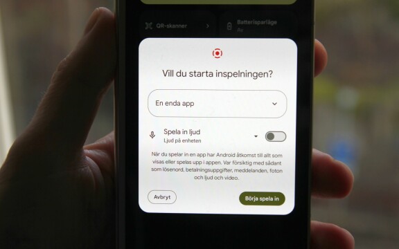 Bättre skärminspelning med Android 15