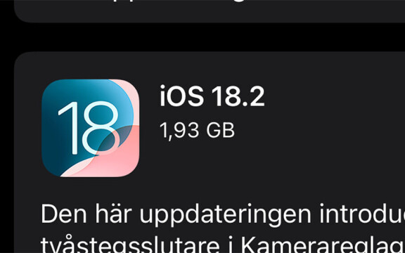 Apple har släppt Ios 18.2