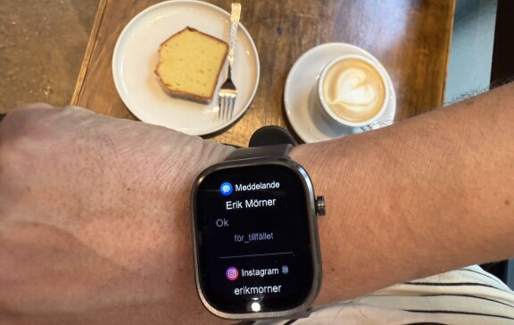 Notiser från telefonen kommer fram, men de går inte att svara på.