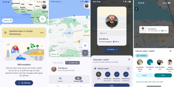 Nytt i Android: Dela position med familj och vänner gratis – även Iphone