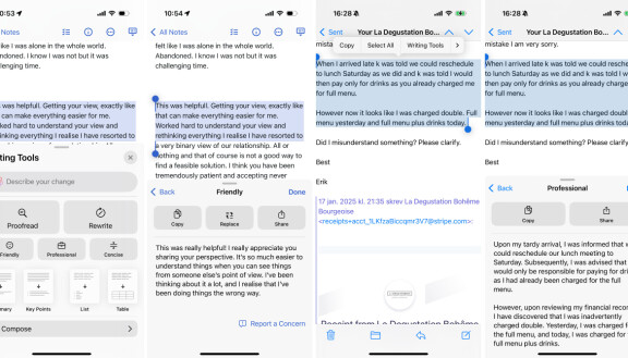 Iphones AI: Så kan den korrläsa, formulera texter, fixa fel och förbättra