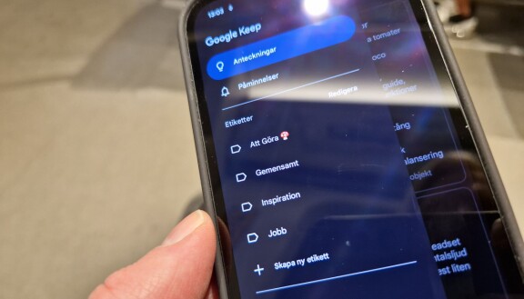 Tips till Google Keep: Få bättre ordning med etiketter