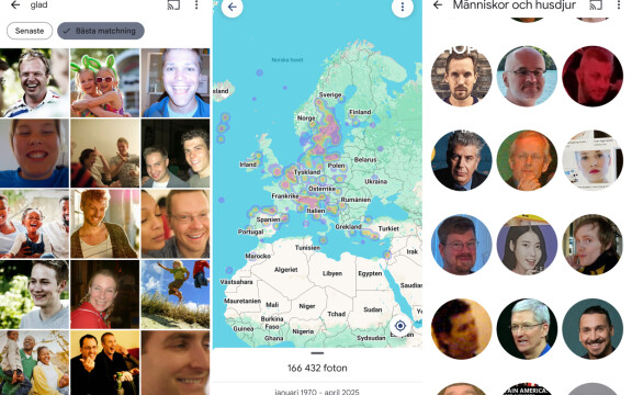 Så kan du söka på karta, person, text, färg och annat i Google Foto