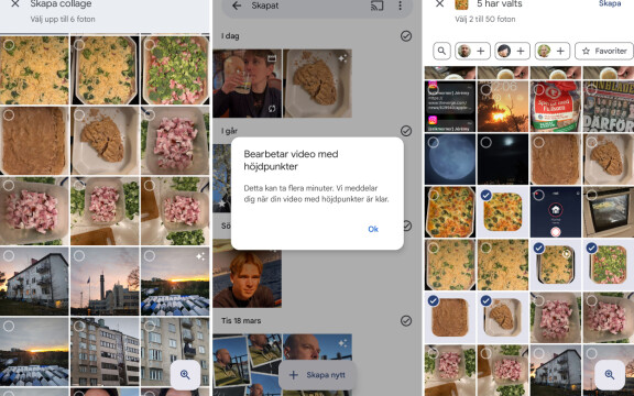 Skapa personliga animationer, collage och filmer enkelt från ditt bildgalleri