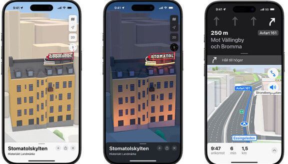 Nu är Stockholm i 3D i Apple Maps på Iphone