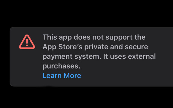 Apple varnar för godkända betallösningar