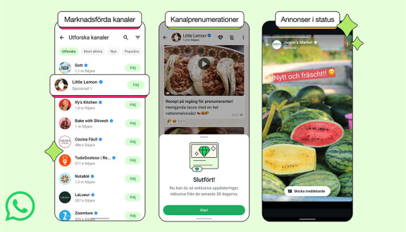 Reklam gör sitt intåg i Whatsapp