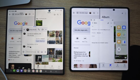 Duell i tunnaste vikbara: Samsung Galaxy Z Fold 7 mot Honor Magic V3