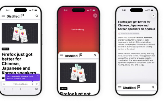 Firefox introducerar AI-sammanfattningar i webbläsaren