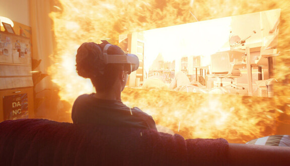 Se på 2D-filmer i en 3D-omgivning.