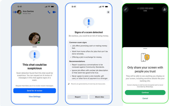 Bättre skydd mot bedrägerier i Whatsapp och Messenger – Så funkar det