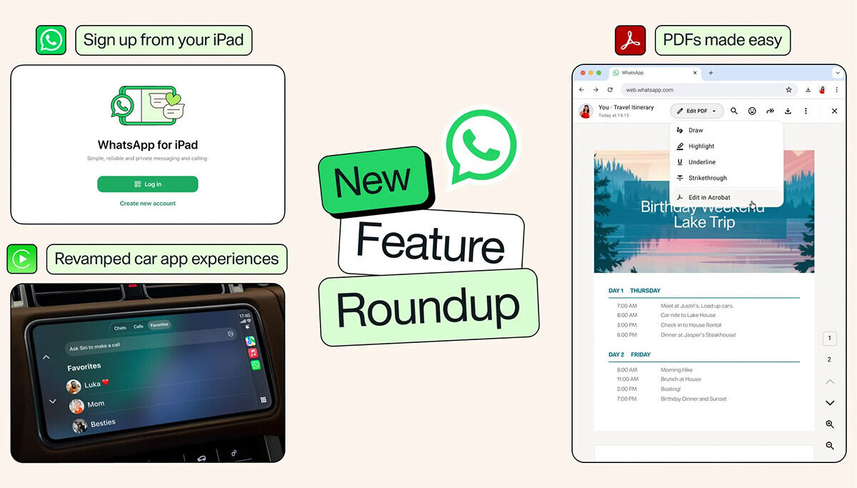 Whatsapp släpper fyra nya funktioner