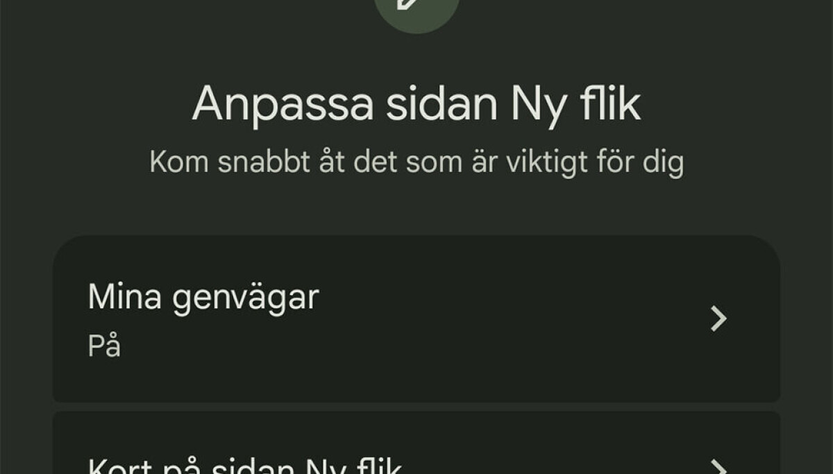 Chrome gör startsidan mer förändringsbar