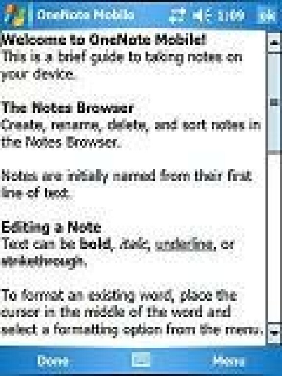Begränsat OneNote Mobile finns nu för nedladdning