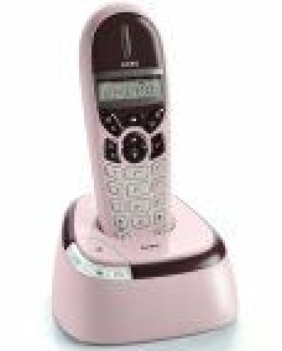 Rosa trådlös telefon från Doro