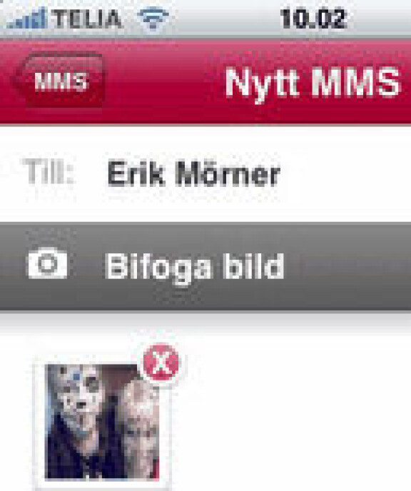 Vi provar mms med Iphone