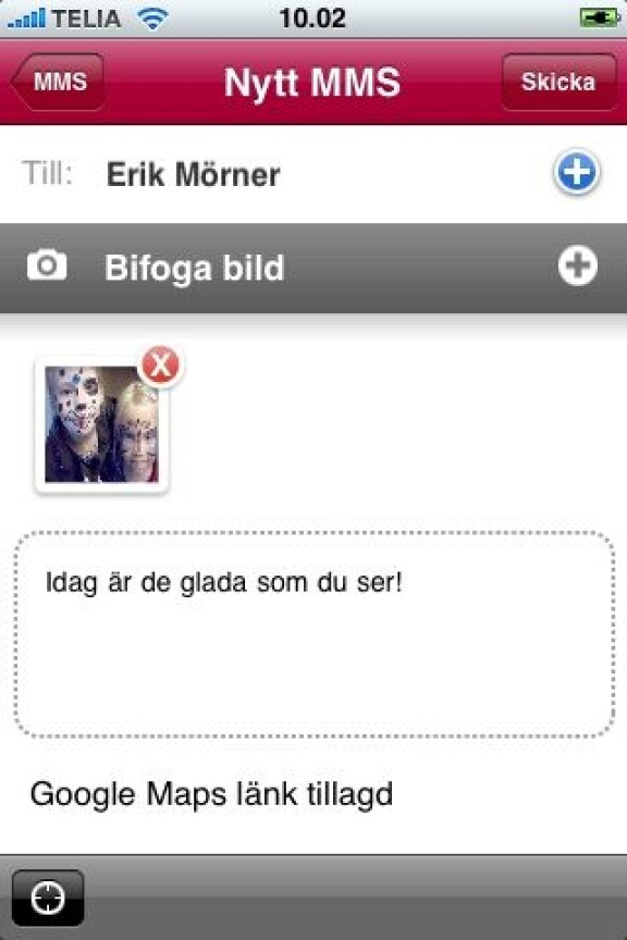 Vi provar mms med Iphone