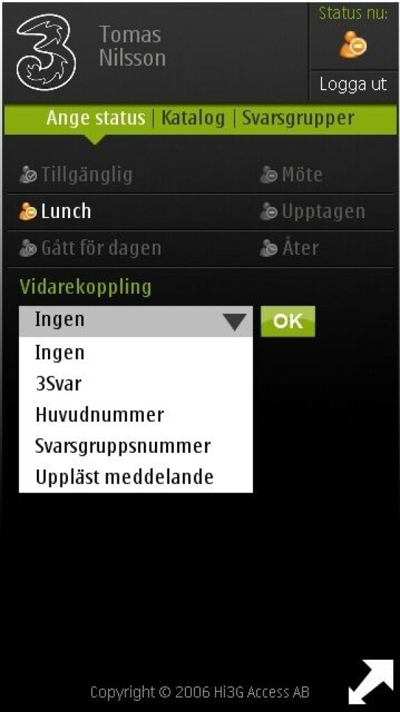 Företagsväxeln i mobilen