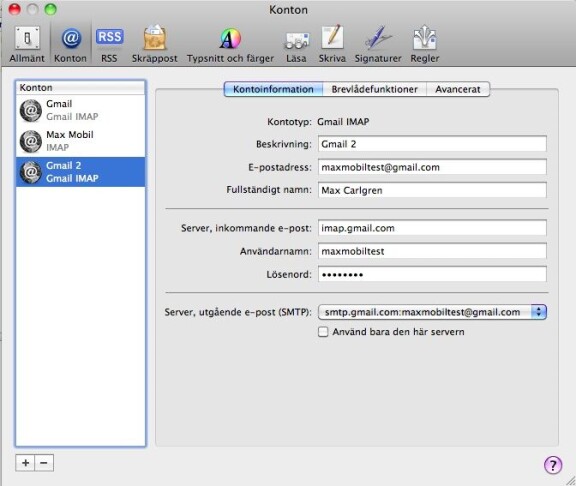 Synka din Mac med Google