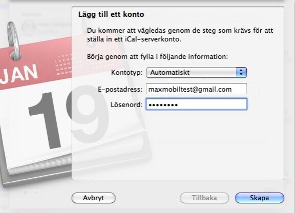 Synka din Mac med Google