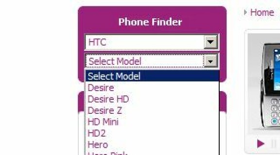HTC Desire HD och Desire Z i webbshop
