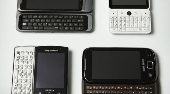 Android-mobiler med tangentbord
