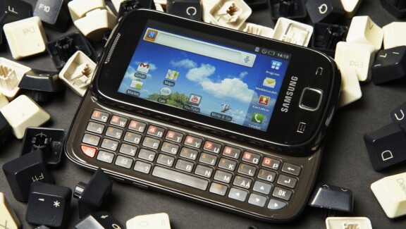 Android-mobiler med tangentbord