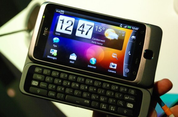 HTC Desire Z med tangentbord
