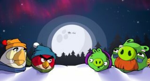Nedräkning till jul med Angry Birds