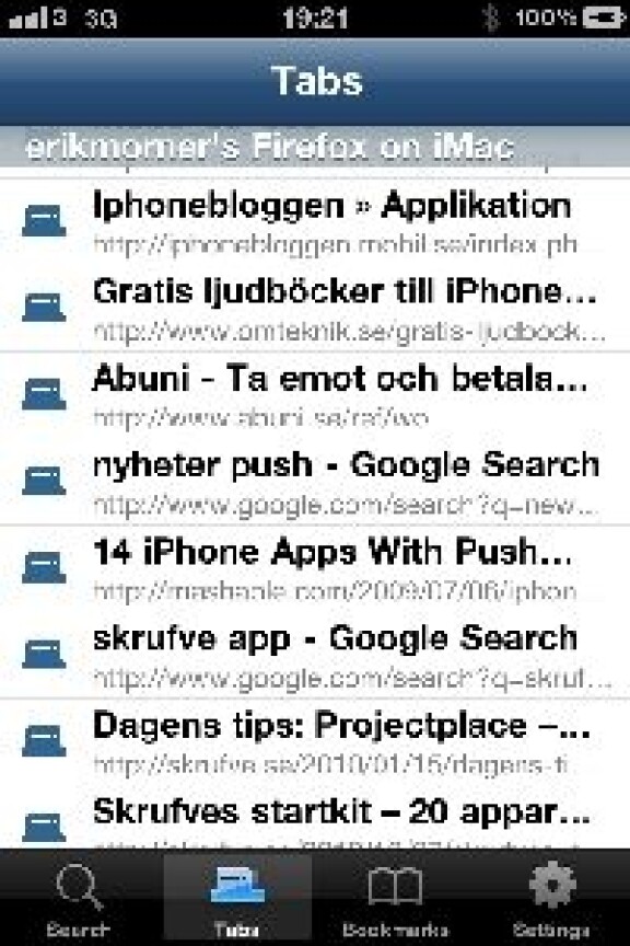 Favoritapparna till Iphone
