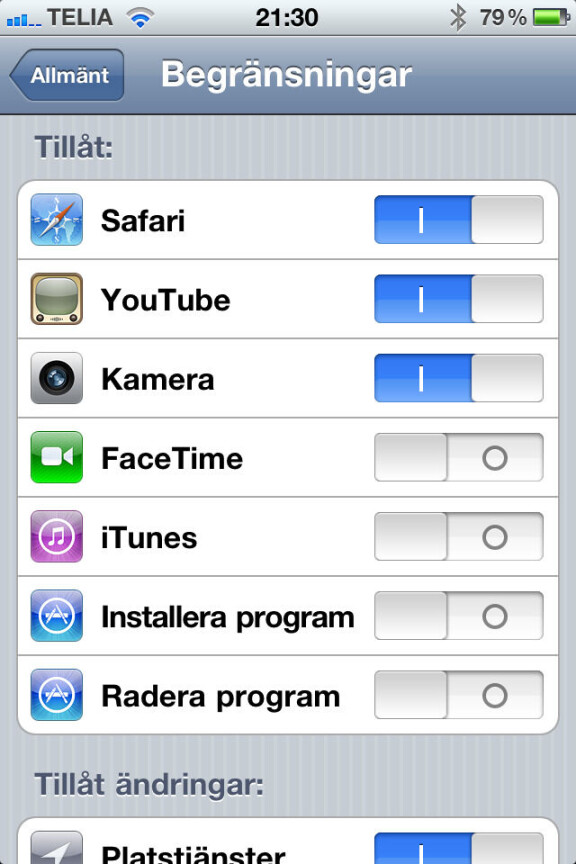 Ipad och Iphone underhåller barnen