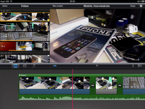 Bli filmproffs med Imovie i Ipad 2